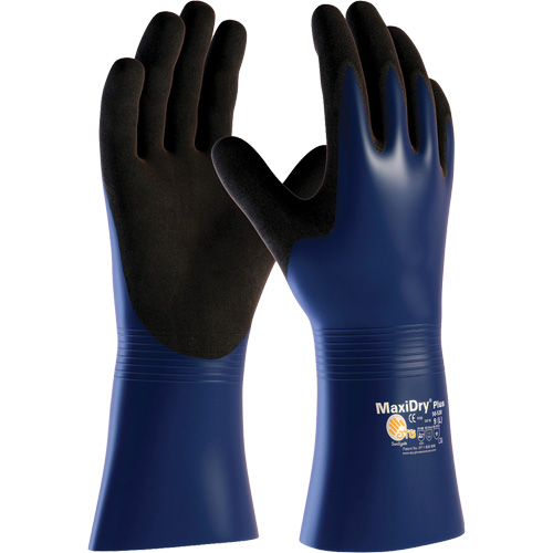 Gants r&eacute;sistant aux produits chimiques et aux coupures ATG MaxiDry Plus, Grand, R&ecirc;vetement Nitrile, Enveloppe en Nylon/&eacute;lasthanne FMT Sales Ltd
