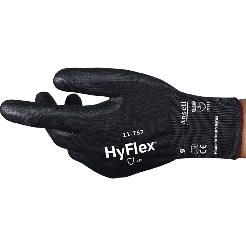 Gants r&eacute;sistant aux coupures Hyflex 11-757, Taille 6, Calibre 18, Rev&ecirc;tement Polyur&eacute;thane, Enveloppe en Intercept, ASTM ANSI niveau A7/EN 388 niveau F FMT Sales Ltd