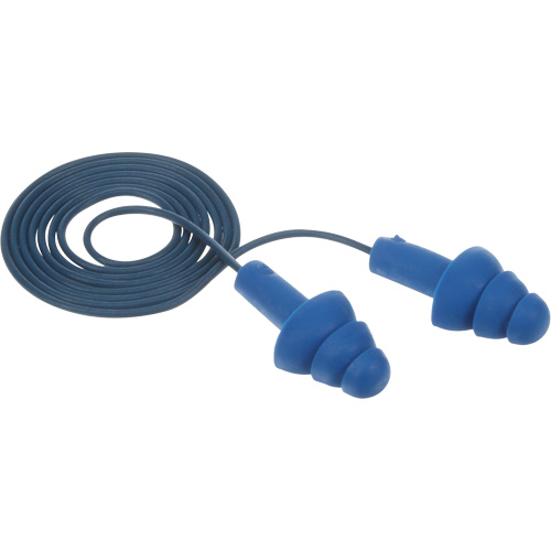 Bouchons d'oreilles pr&eacute;moul&eacute;s E-A-R Ultrafit , Avec cordon, Taille unique, Vrac - Sac en poly, NRR dB NRR 25 dB FMT Sales Ltd