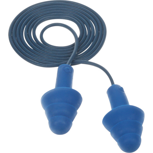 Bouchons d'oreilles pr&eacute;moul&eacute;s E-A-R Ultrafit , Avec cordon, Taille unique, Vrac - Sac en poly, NRR dB NRR 25 dB FMT Sales Ltd