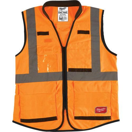Veste de s&eacute;curit&eacute; haute performance, Orange haute visibilit&eacute;, 4T-Grand/5T-Grand FMT Sales Ltd