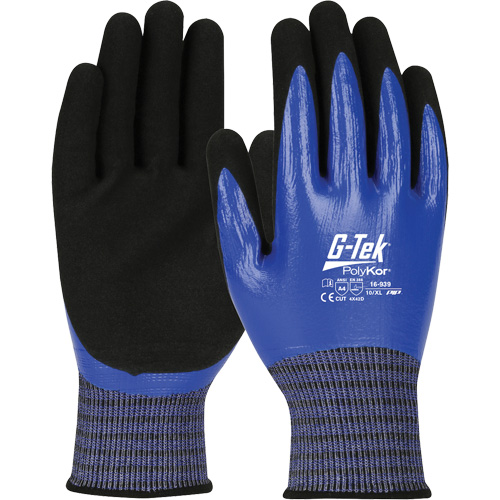 G-Tek&reg; PolyKor&reg; X7 Cut-Resistant Gloves, Size Small, 18 Gauge, Nitrile Coated, Engineered Yarn Shell, ANSI/ISEA 105 Level 4 FMT Sales Ltd