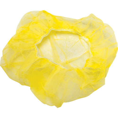 Bouffant Caps, Polypropylene, 21", Yellow FMT Sales Ltd