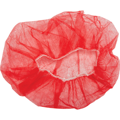 Bonnets bouffants, Polypropyl&egrave;ne, 21", Rouge FMT Sales Ltd