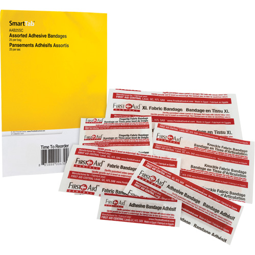 Recharge de bandages adh&eacute;sifs SmartCompliance, Assorti, Tissu/Plastique, Non st&eacute;rile FMT Sales Ltd