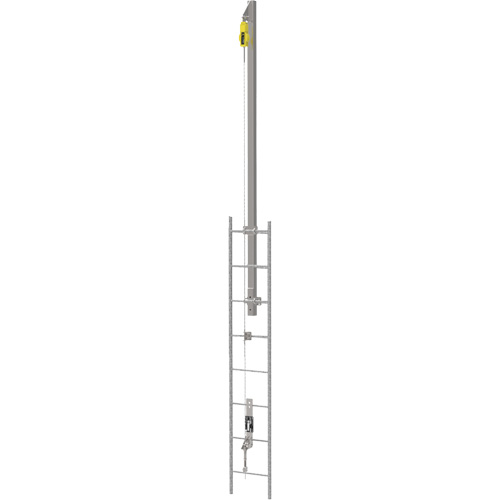 Latchways&reg; Vertical Ladder Lifeline with SRL Ladder Extension Post Kit, Stainless Steel FMT Sales Ltd