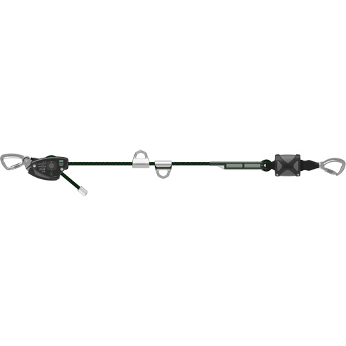 60' Rope Temporary Horizontal Lifeline, Kernmantle FMT Sales Ltd