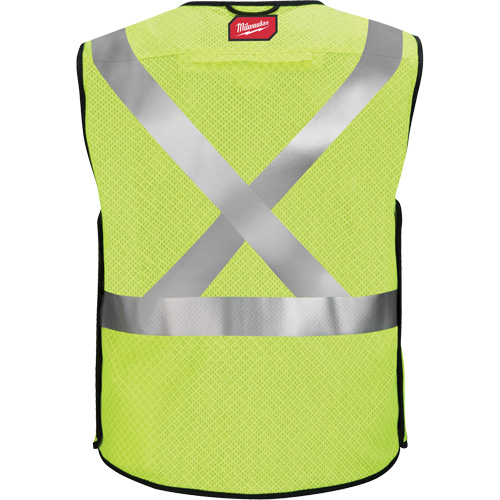 Gilet de s&eacute;curit&eacute; &agrave; maille d&eacute;tachable, Noir/Jaune lime haute visibilit&eacute;, Moyen/Petit FMT Sales Ltd