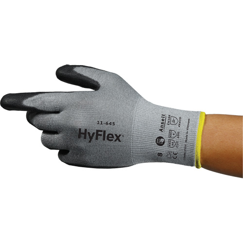 HyFlex&reg; 11-645 Cut-Resistant Gloves, Size 5, 13 Gauge, Polyurethane Coated, Intercept Shell, ASTM ANSI Level A4/EN 388 Level D FMT Sales Ltd