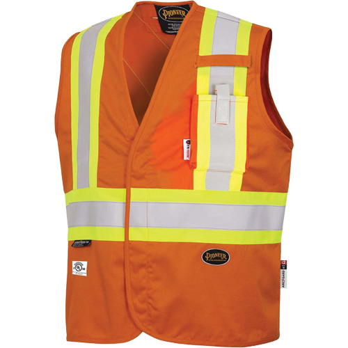 7728 Veste r&eacute;sistante aux arcs &eacute;lectriques FR-Tech, Petit, Orange haute visibilit&eacute;, 10 cal/cm² FMT Sales Ltd