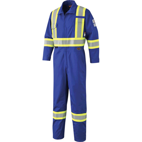 7704 FR-Tech&reg; High-Visibility Coveralls, Size 42, Royal Blue, 10 cal/cm²/9.7 cal/cm² FMT Sales Ltd