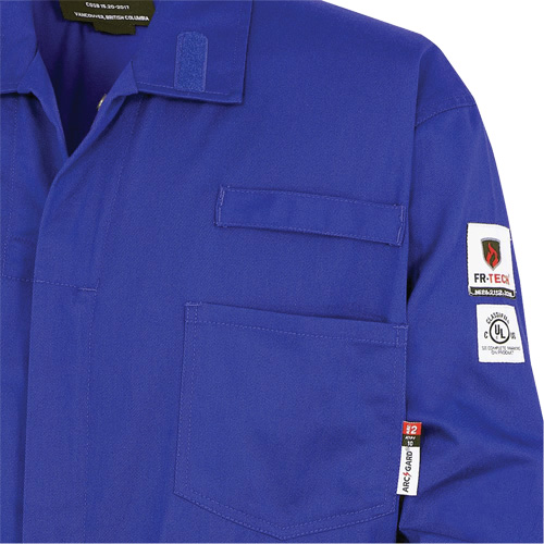 7779 FR-Tech&reg; 88/12 Arc Rated Flame Resistant Coveralls, Size 36, Royal Blue FMT Sales Ltd
