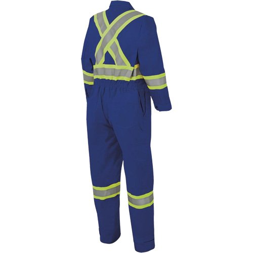 7706 FR-Tech&reg; Flame-Resistant Coverall with Leg Zippers, Size 36, Royal Blue, 9.7 cal/cm² FMT Sales Ltd