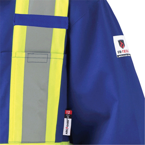 7706T FR-Tech&reg; Flame-Resistant Coverall with Leg Zippers, Size 40 (Tall), Royal Blue, 9.7 cal/cm² FMT Sales Ltd