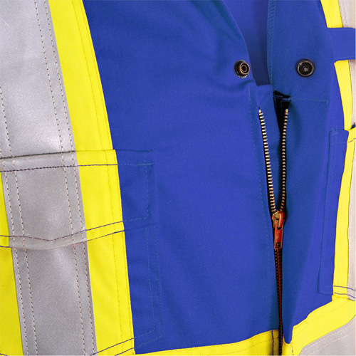 7706T FR-Tech&reg; Flame-Resistant Coverall with Leg Zippers, Size 40 (Tall), Royal Blue, 9.7 cal/cm² FMT Sales Ltd
