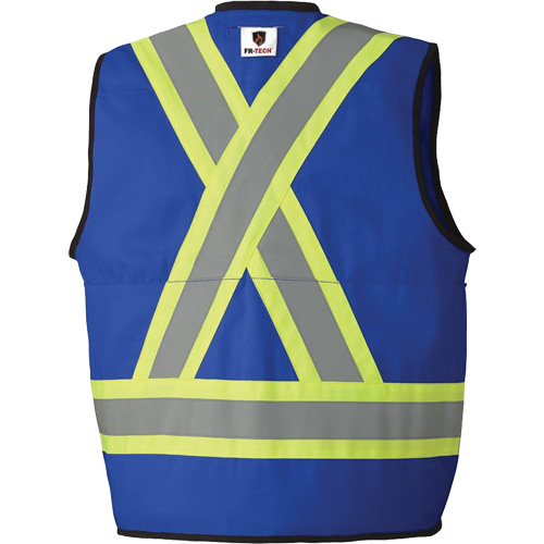 7733 Veste d'arpenteur ignifuge et r&eacute;sistant aux arcs &eacute;lectriques FR-Tech, Petit, Bleu royal, 9,7 cal/cm² FMT Sales Ltd
