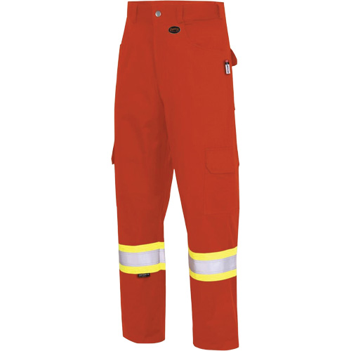 7765 Pantalon cargo de s&eacute;curit&eacute; haute visibilit&eacute; r&eacute;sistant aux arcs &eacute;lectriques FR-Tech 88/12, 30, x 32, Orange haute visibilit&eacute;, 10 cal/cm² FMT Sales Ltd