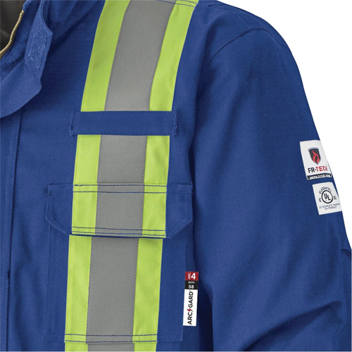 5523 Flame-Resistant Safety Parka, Small, Royal Blue, 58 cal/cm² FMT Sales Ltd