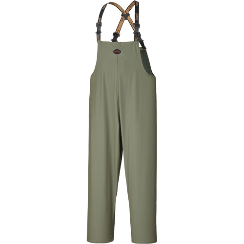 D7020 Dry King&reg; Stretch Bib Pants, X-Small, Polyurethane, Green FMT Sales Ltd