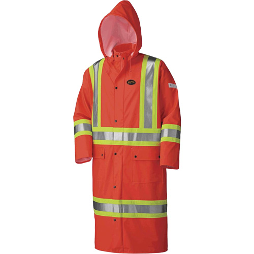 5896 Manteau long imperm&eacute;able et ignifuge, Petit, Orange haute visibilit&eacute; FMT Sales Ltd