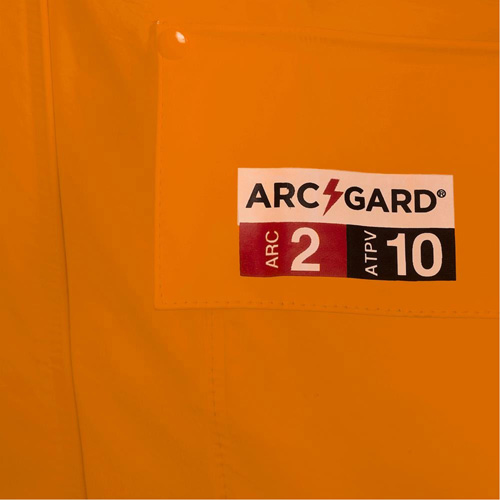 5880 Manteau de pluie ignifuge et protection contre les &eacute;clats d'arc &eacute;lectrique, T-petit, Orange haute visibilit&eacute;, 10 cal/cm² FMT Sales Ltd
