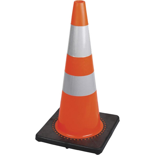 183 Premium Flexible Safety Cone, 28", Orange, 4" & 6" Reflective Collar(s) FMT Sales Ltd