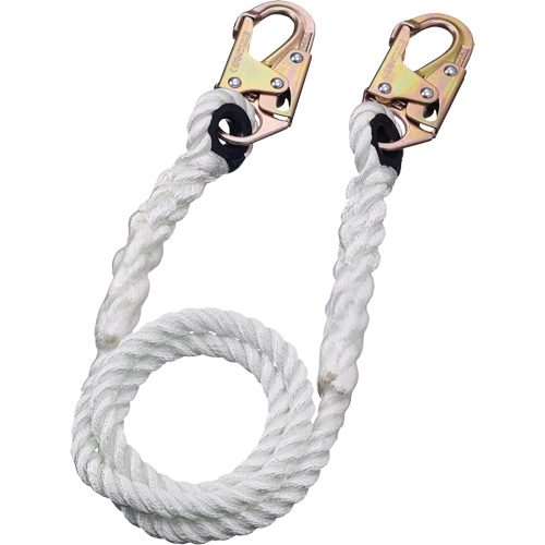 LAN-1222-6 Longe de retenue en corde, 1 branches, 6', Classe CSA A FMT Sales Ltd