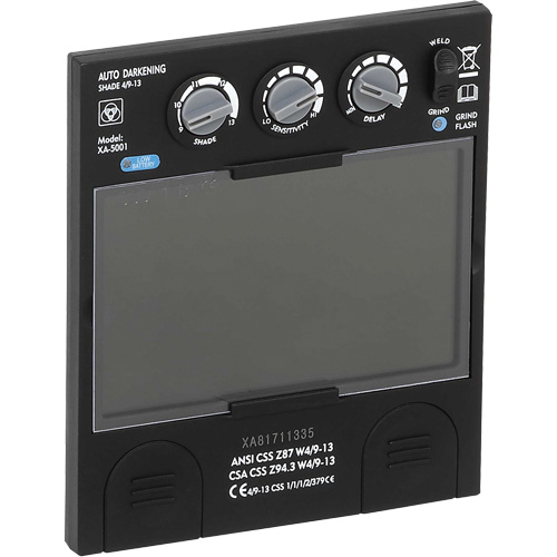 Filtre dobscurcissement automatique large &agrave; intensit&eacute; variable Advantage Plus, 5-1/4" la x 4-1/2" h Champ de vision, Pour utilisation avec S26200 FMT Sales Ltd
