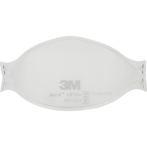 Appareil de protection respiratoire contre les particules pour soins de sant&eacute; et masque chirurgical 1870+ Aura, N95, Certifi&eacute; NIOSH/Homologu&eacute; FDA FMT Sales Ltd