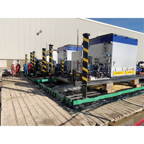 Berme Ultimate Copolymer 2000 Ultra-Containment Berm, Capacit&eacute; 5655 gal. US, 14' la x 54' lo x 12" h, Support &agrave; charni&egrave;re FMT Sales Ltd