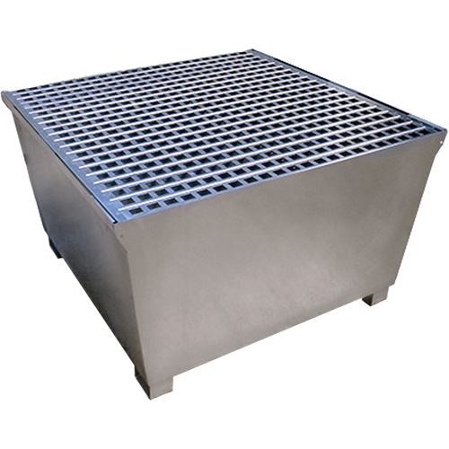 Ultra-IBC Spill Pallet en acier, Capacit&eacute; de d&eacute;versement 370 gal. US, 57,6" x 34,7" x 56,9" FMT Sales Ltd
