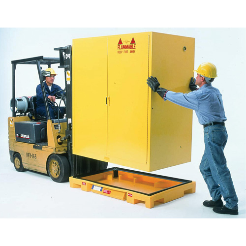 Double Drum Ultra-Safety Cabinet Bladder System&reg;, 63" L x 38.5" W x 6.3" H, 3000 lbs. Load Capacity FMT Sales Ltd