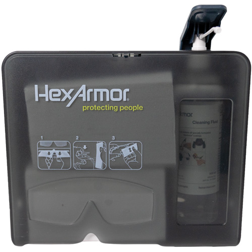 Wall Mounted Eyewear Cleaning Station, Metal, 11.8" L x 10.4" H FMT Sales Ltd