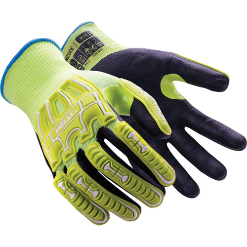 Gants r&eacute;sistants aux chocs Helix 3062IMP, 6/T-petit, Paume en Mousse de nitrile, Poignet &eacute;lastique/Poignet en tricot FMT Sales Ltd