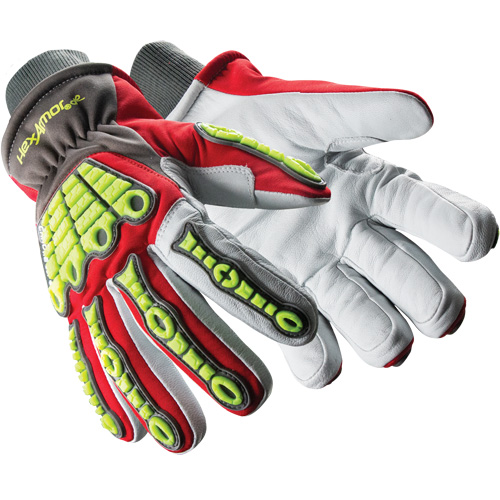 Gants r&eacute;sistants aux chocs Chrome SLT Winter 4073, 6/T-petit, Paume en Ch&egrave;vre, Poignet Poignet en tricot FMT Sales Ltd