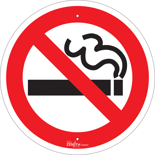 Enseigne de s&eacute;curit&eacute; conforme &agrave; la CSA - No Smoking, 12" x 12", Aluminium, Pictogramme FMT Sales Ltd