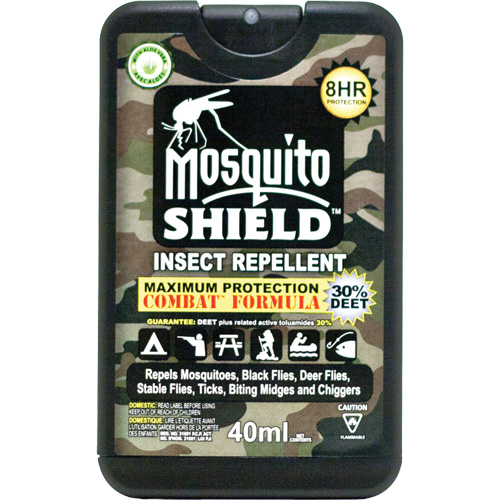 Insectifuge de format poche Mosquito Shield, DEET &agrave; 30 %, Vaporisateur, 40 ml FMT Sales Ltd