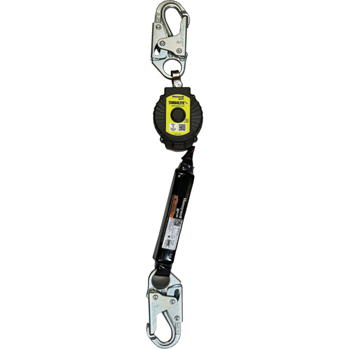 Limiteur de chute personnel TurboLite+ Miller, 6', Sangles, Stationnaire FMT Sales Ltd