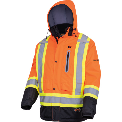 5407 Manteau de s&eacute;curit&eacute; imperm&eacute;able, isol&eacute;e et chauff&eacute;e, Hommes, Petit, Orange haute visibilit&eacute; FMT Sales Ltd