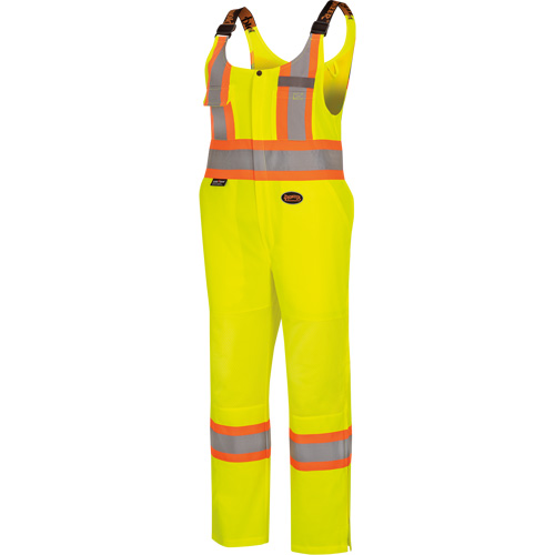 6000W Women's High-Visibility Traffic Safety Overalls, Polyester, X-Small, High Visibility Lime-Yellow FMT Sales Ltd