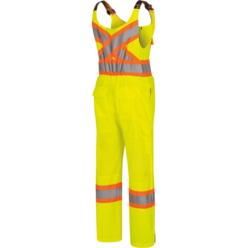 6000W Women's High-Visibility Traffic Safety Overalls, Polyester, X-Small, High Visibility Lime-Yellow FMT Sales Ltd