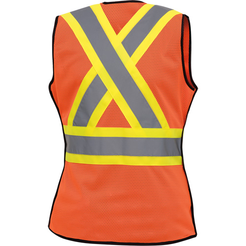 486 Veste de s&eacute;curit&eacute; d&eacute;tachable haute visibilit&eacute;, Orange haute visibilit&eacute;, T-petit, Polyester FMT Sales Ltd