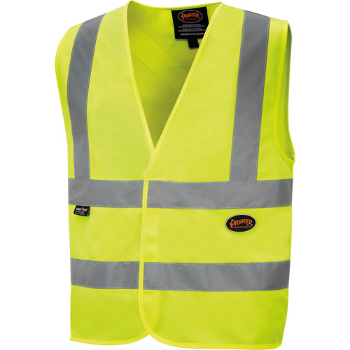 6886 Veste de s&eacute;curit&eacute; haute visibilit&eacute; en tricot chaîne, Jaune lime haute visibilit&eacute;, Petit, Polyester FMT Sales Ltd