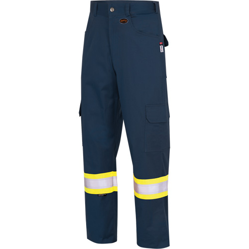 7764 Pantalons de s&eacute;curit&eacute; ignifuges et r&eacute;sistants aux arcs &eacute;lectriques &agrave; haute visibilit&eacute; 88/12 FR-Tech, 30, x 32, Bleu marin FMT Sales Ltd