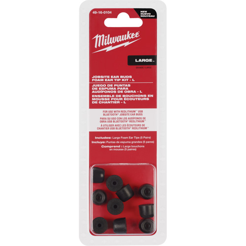 Ensemble de grands embouts pour bouchons d'oreilles de chantier FMT Sales Ltd