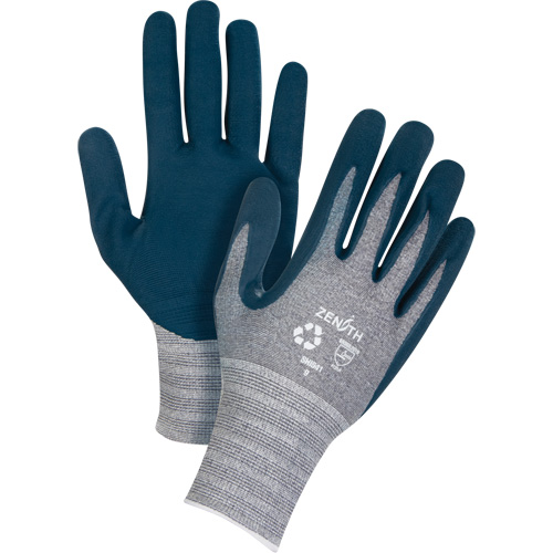 Gants &eacute;cologiques enduits et l&eacute;gers, 7, R&ecirc;vetement Mousse de nitrile, Calibre 15, Enveloppe en Polyester/rPET FMT Sales Ltd