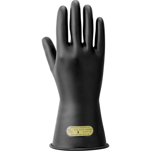Gants isolants pour travaux &eacute;lectriques, ASTM classe 00, Taille 8,5, 11" lo FMT Sales Ltd