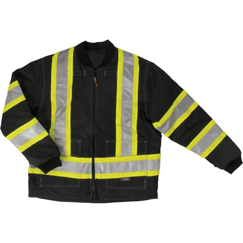 Ripstop 4-in-1 Safety Jacket, Polyester, Black, Small FMT Sales Ltd