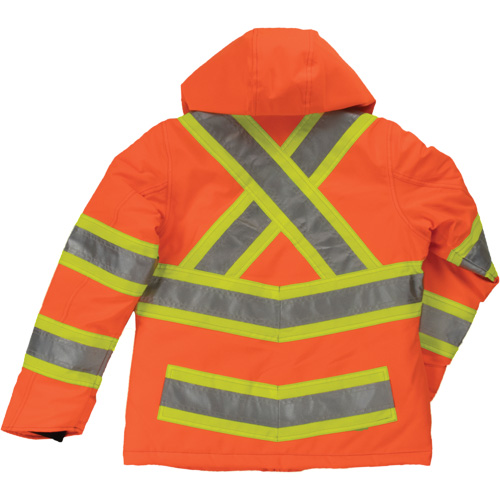 Womens Insulated Flex Safety Jacket, Polyester, High Visibility Orange, 2X-Large FMT Sales Ltd