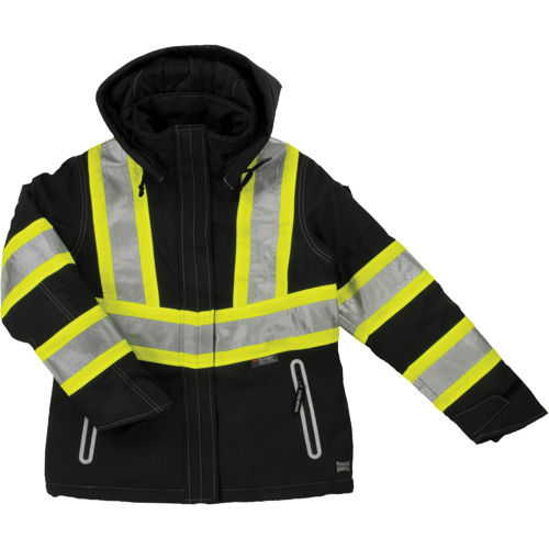 Womens Insulated Flex Safety Jacket, Polyester, Black, Large FMT Sales Ltd